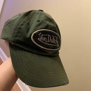 Authentic distressed Von Dutch dad hat